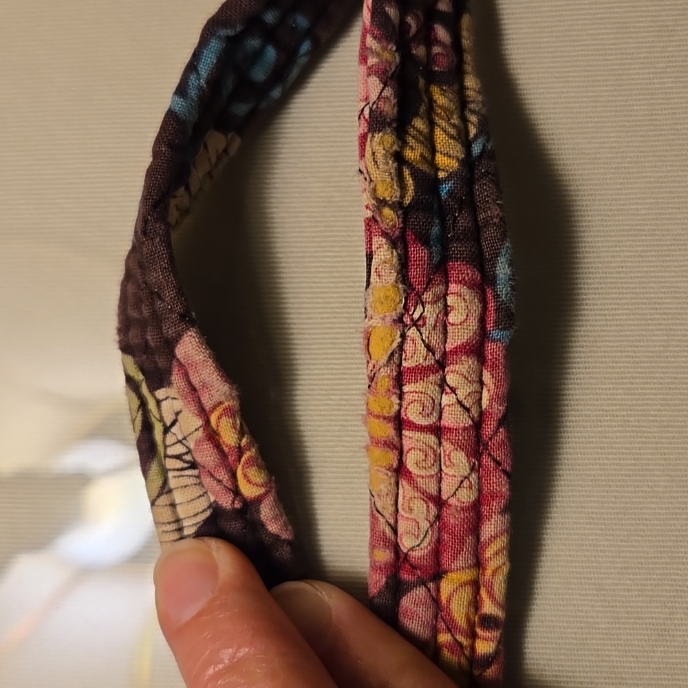 Vera Bradley - Floral Patterned Tote Bag - Pink and Brown - Picture 5 of 5